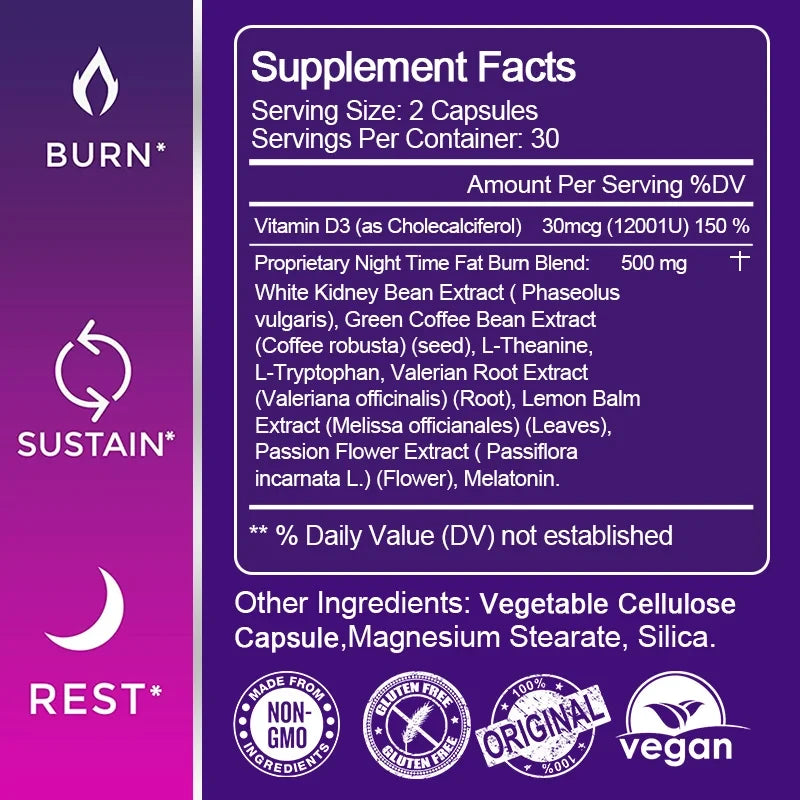 Night Time Fat Burner Supplement