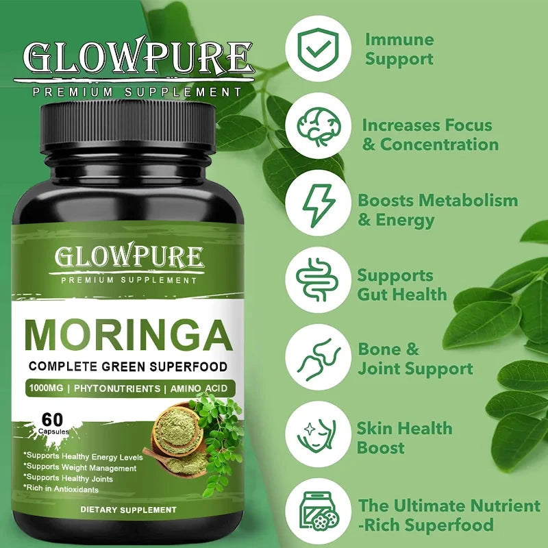 Pure Moringa Leaf Capsules