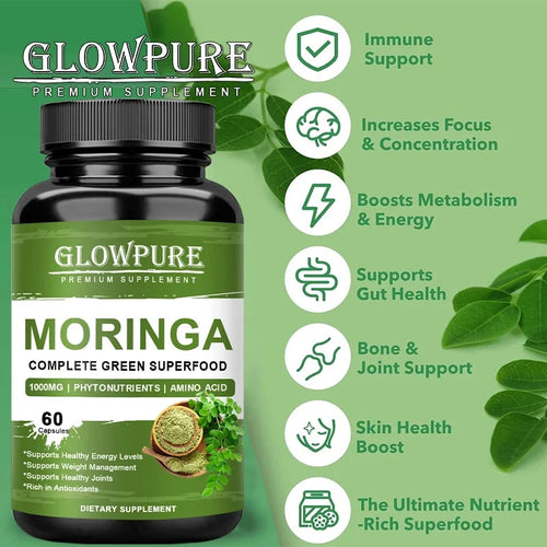 Pure Moringa Leaf Capsules