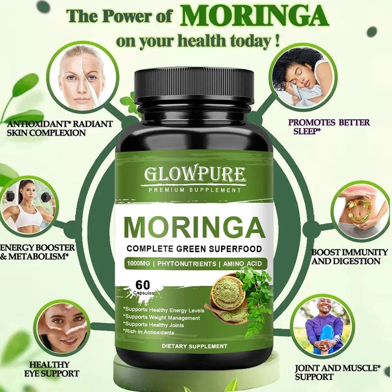 Pure Moringa Leaf Capsules
